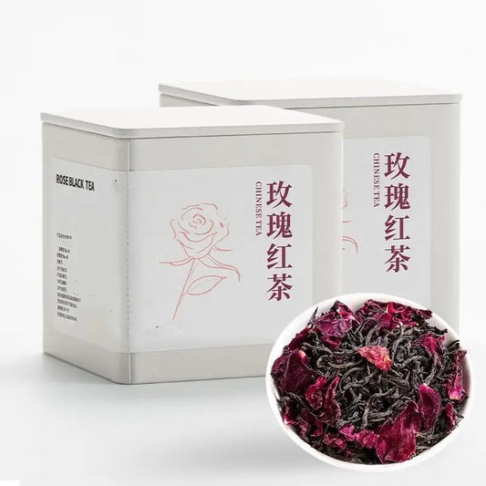 Premium Rose Black Tea - Floral Infused Loose Leaf