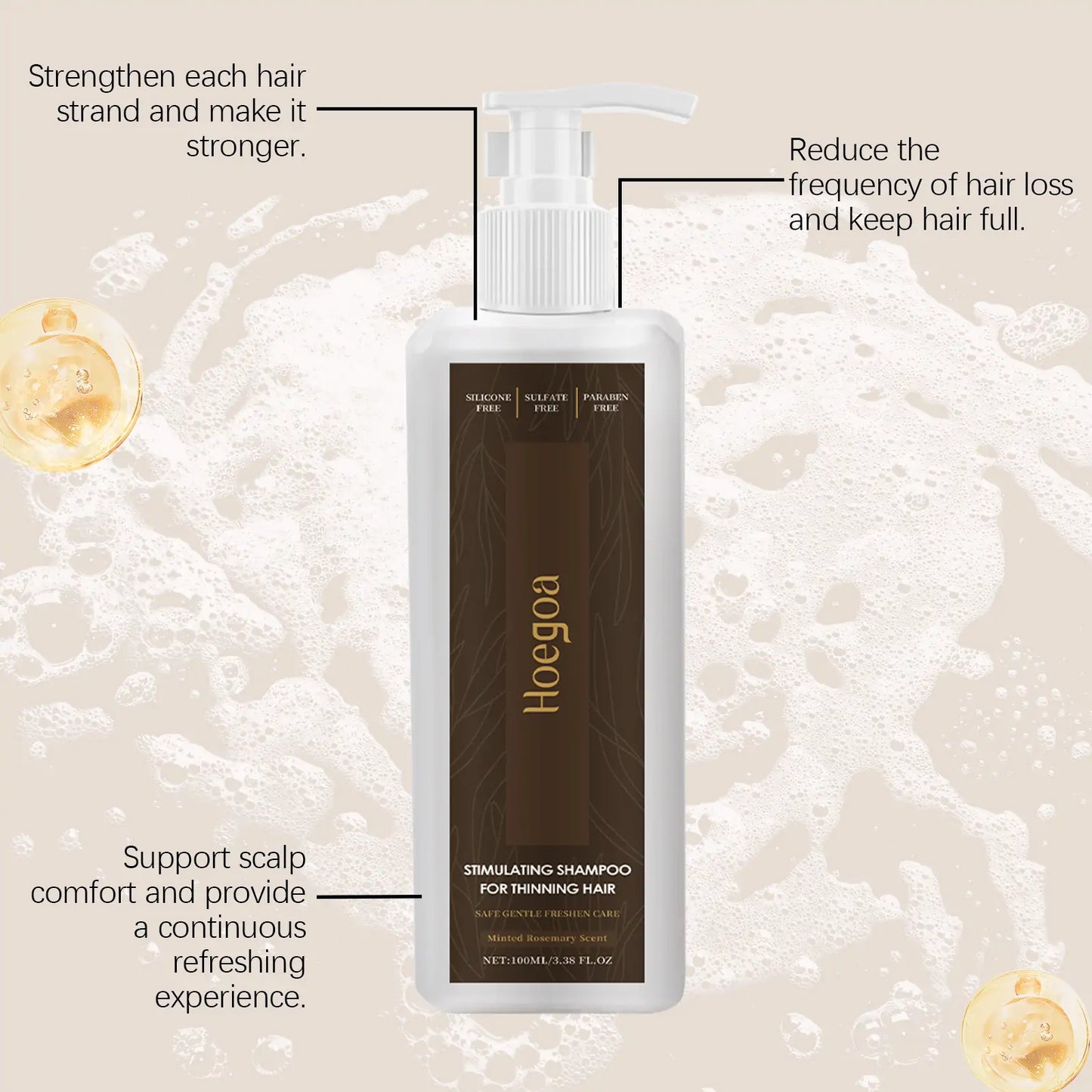 Hoegoa Hair Nourishing Shampoo – Moisturizing Care for Soft, Voluminous & Resilient Hair
