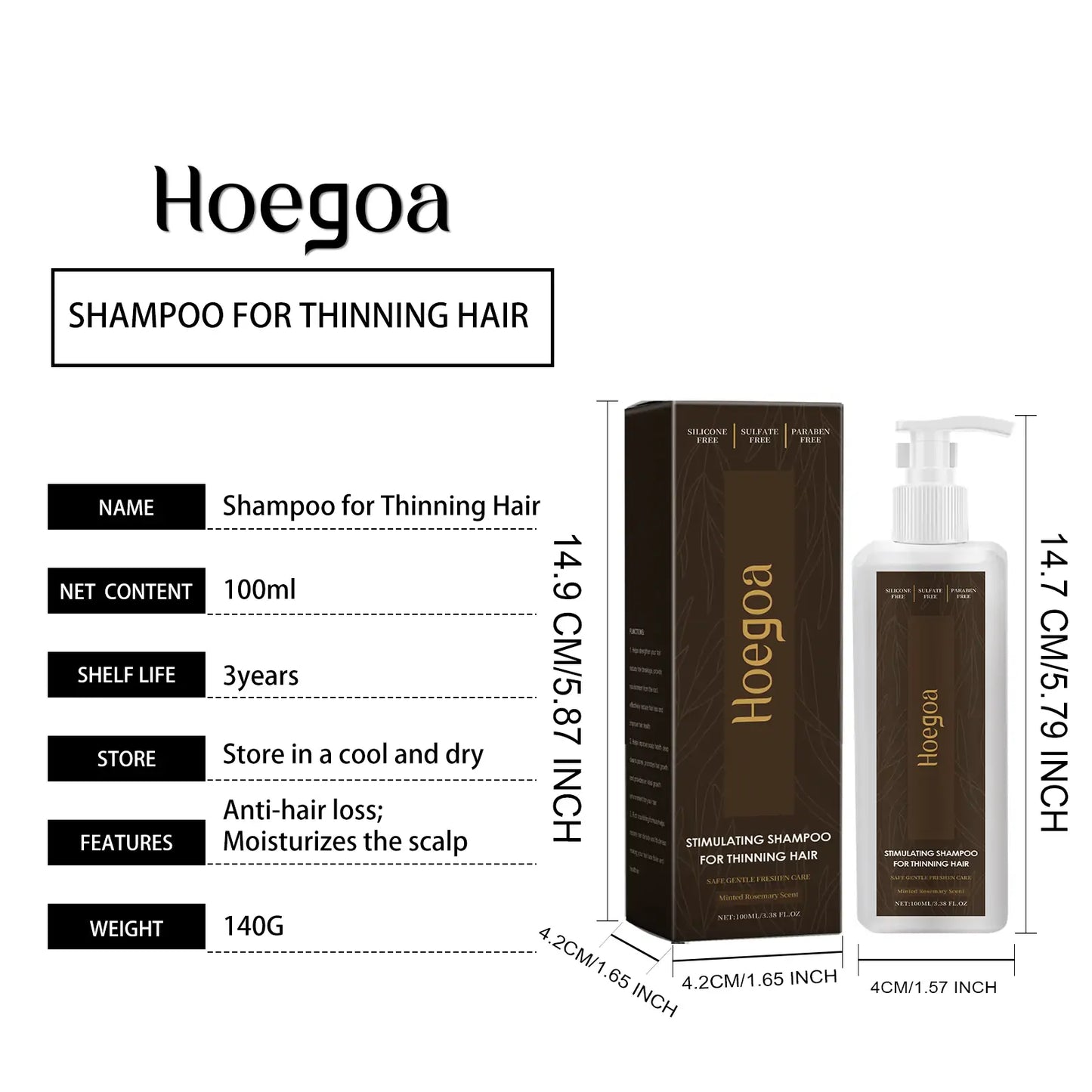 Hoegoa Hair Nourishing Shampoo – Moisturizing Care for Soft, Voluminous & Resilient Hair