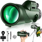 10x42 HD High Power Monocular Telescope - Portable Outdoor Professional Grade for Concerts, Fishing & Bird Watching