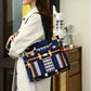 Geometric Pattern nylon Tote Bag - Modern Design Shoulder Bag BEYOND INTERNATIONAL TRADE