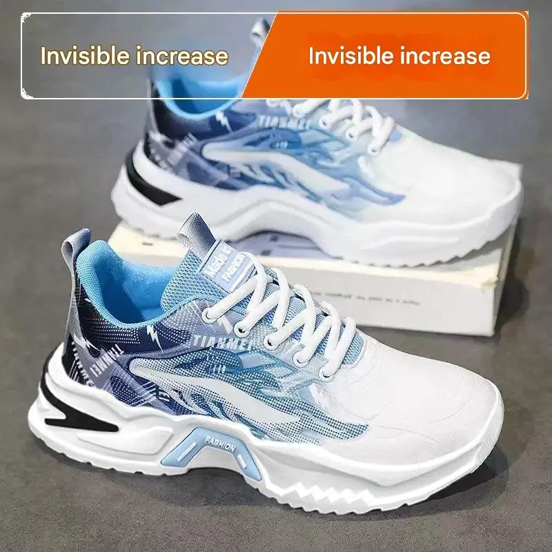 Trendy Casual Athletic Sneakers - Premium Comfort Sports Shoes with Wave Design