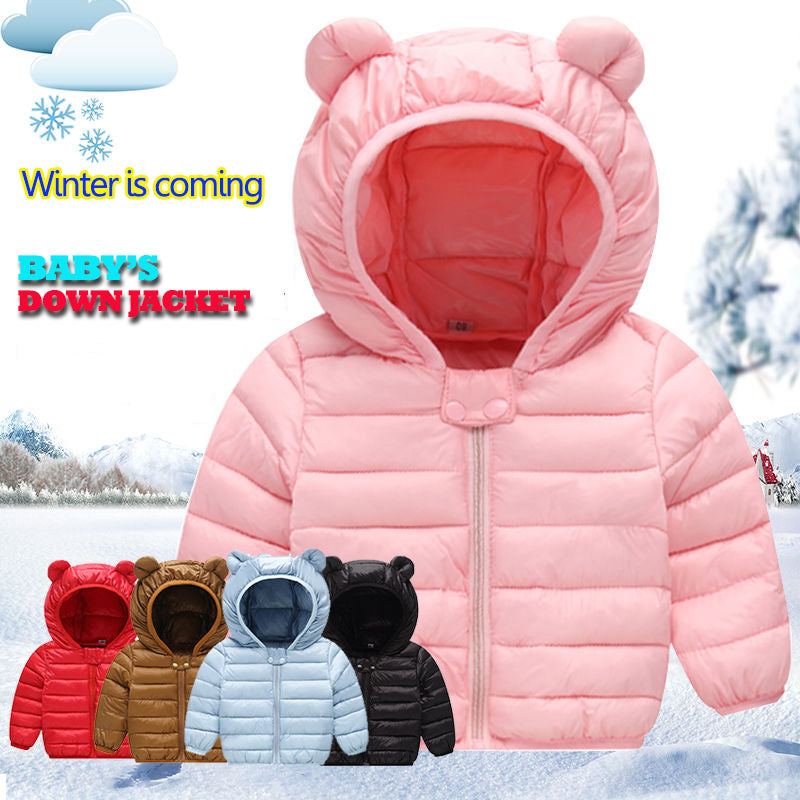 Baby Winter Autumn Hooded Coats Puffer Jacket Coats Boys Girls Winter Warm Down Jackets Toddler Baby Short Down Coats
