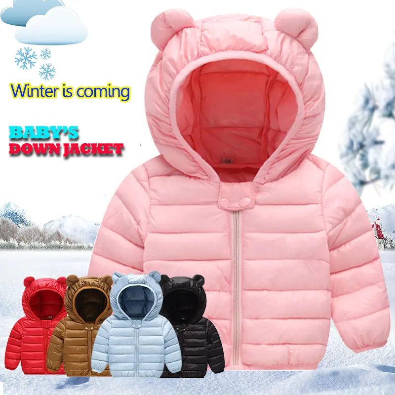 Baby Winter Autumn Hooded Coats Puffer Jacket Coats Boys Girls Winter Warm Down Jackets Toddler Baby Short Down Coats BEYOND INTERNATIONAL TRADE