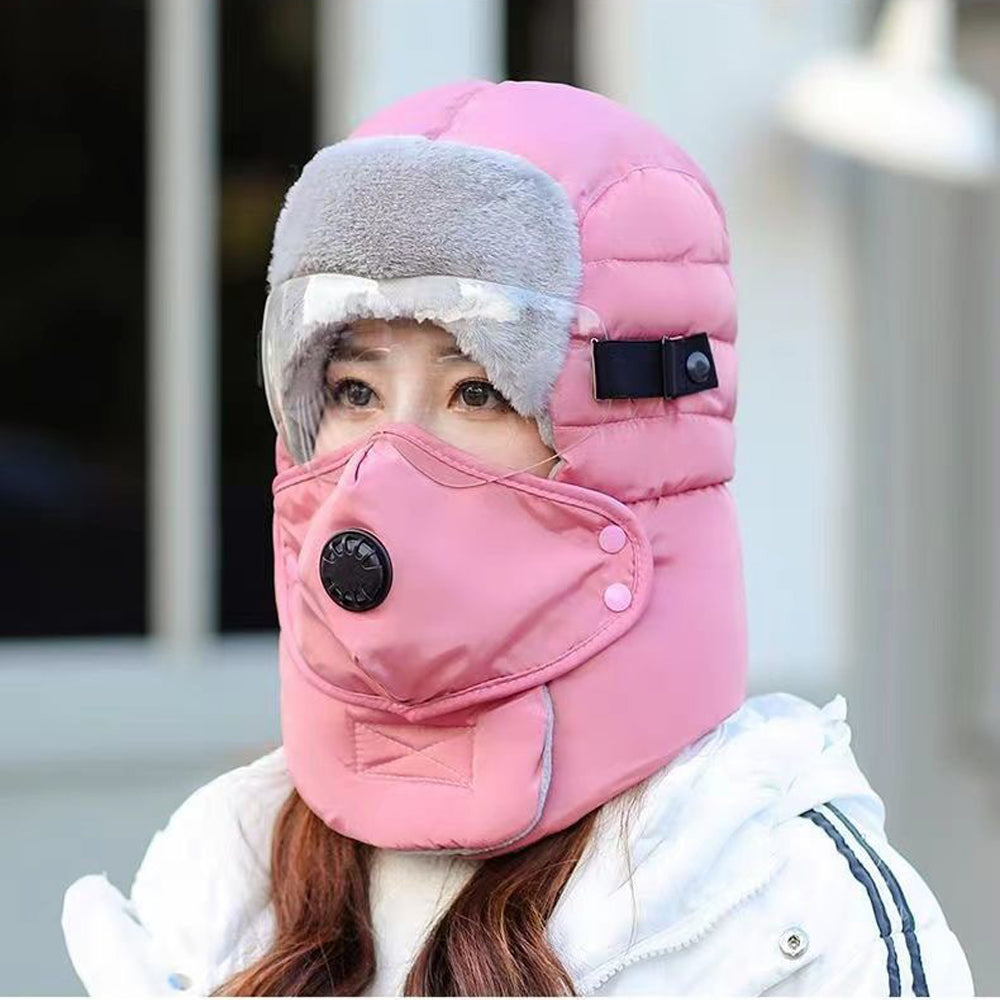 NEW ARRIVAL UNIVERSAL WARM FLEECE WINDPROOF SNOW-PROOF WATERPROOF CAP FOR HEAD FACE AND NECK PROTECTION FULLY PROTECTIVE OUTDOOR CYCLING HELMET