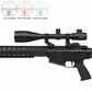 6-24X50AOE Tactical Rifle Scope - HD Optical Shockproof Scope with Red/Green Illuminated Reticle