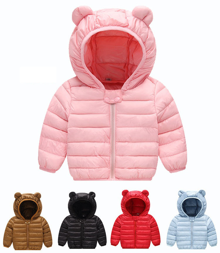 Baby Winter Autumn Hooded Coats Puffer Jacket Coats Boys Girls Winter Warm Down Jackets Toddler Baby Short Down Coats