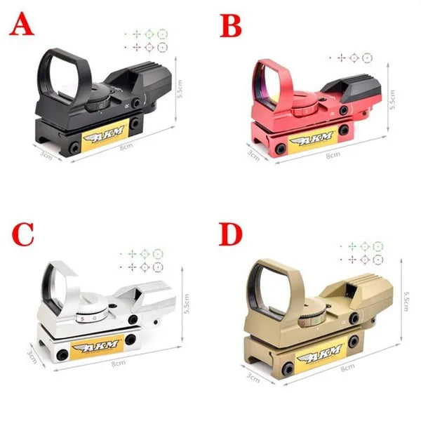 Tactical Reflex Sight Red Green Lighting Reticle Holographic Projected Red Dot Sight Airgun Scope Hunting 11mm/20mm Rail Mount