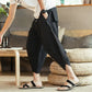 Linen Harem Pants Men - Loose Summer Trousers | Vintage Style Casual Wear BEYOND INTERNATIONAL TRADE