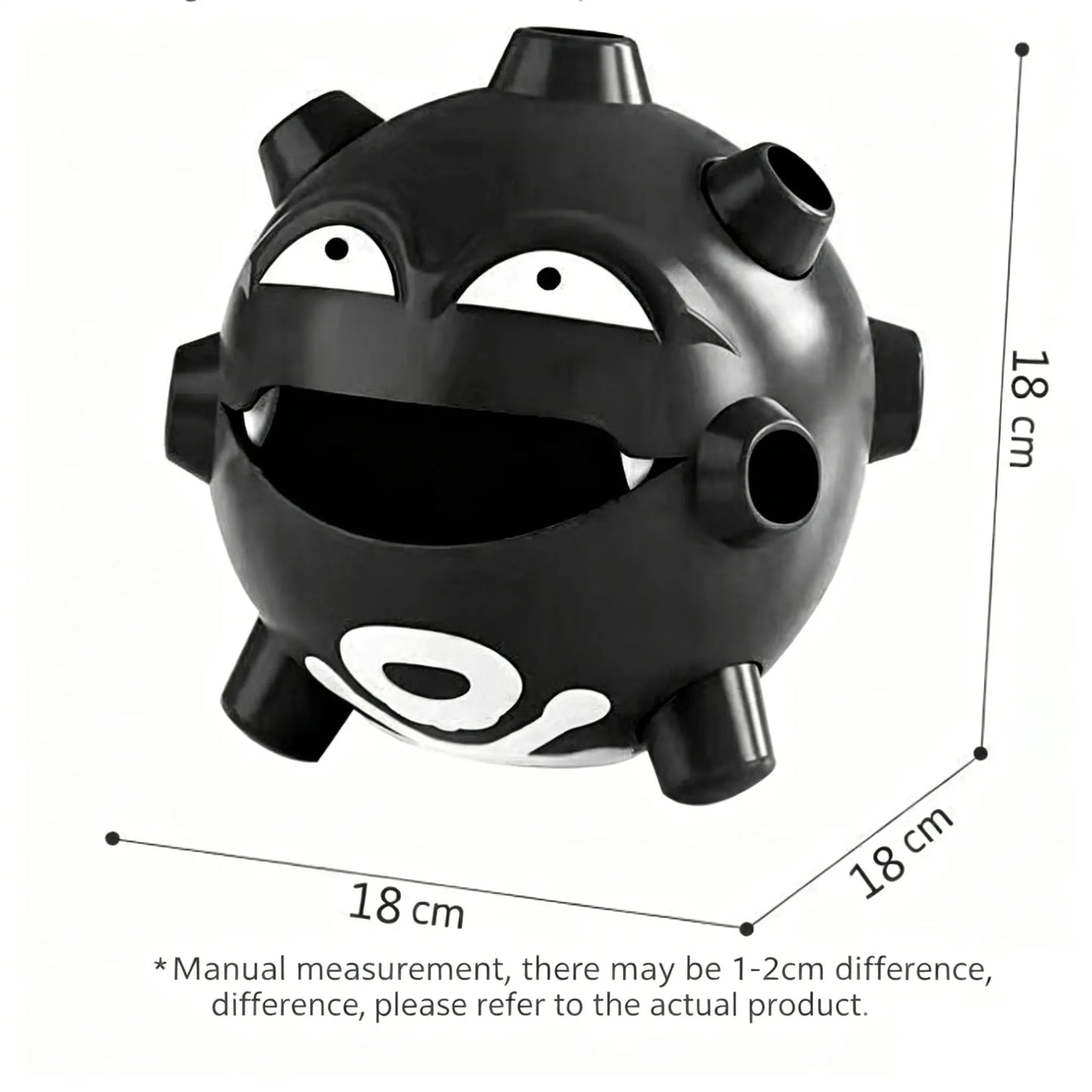 Koffing Multi-Functional Desktop Ornament, 3-in-1 Incense Burner, Ashtray & Storage Box, Cute Cartoon Figurine Home Decor Gift