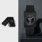 Square Calendar Quartz Watch for Men & Women | Sporty Alloy Case Wristwatch