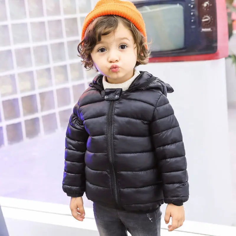 Baby Winter Autumn Hooded Coats Puffer Jacket Coats Boys Girls Winter Warm Down Jackets Toddler Baby Short Down Coats BEYOND INTERNATIONAL TRADE