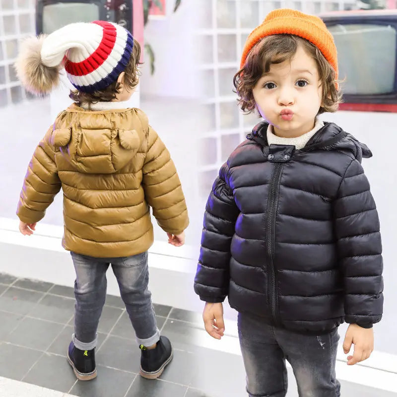 Baby Winter Autumn Hooded Coats Puffer Jacket Coats Boys Girls Winter Warm Down Jackets Toddler Baby Short Down Coats BEYOND INTERNATIONAL TRADE