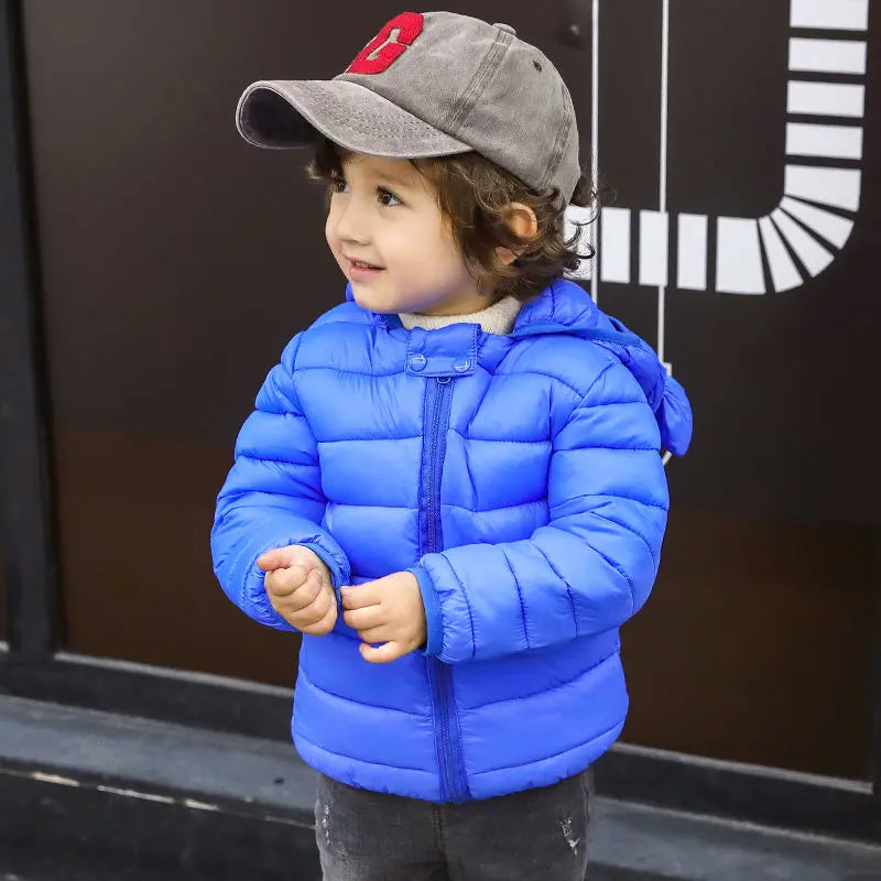 Baby Winter Autumn Hooded Coats Puffer Jacket Coats Boys Girls Winter Warm Down Jackets Toddler Baby Short Down Coats BEYOND INTERNATIONAL TRADE