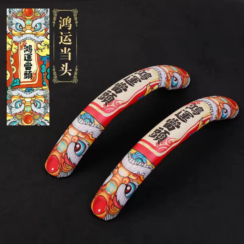 Oriental Cloud Pattern Steering Wheel Cover - Premium Car Interior Decor