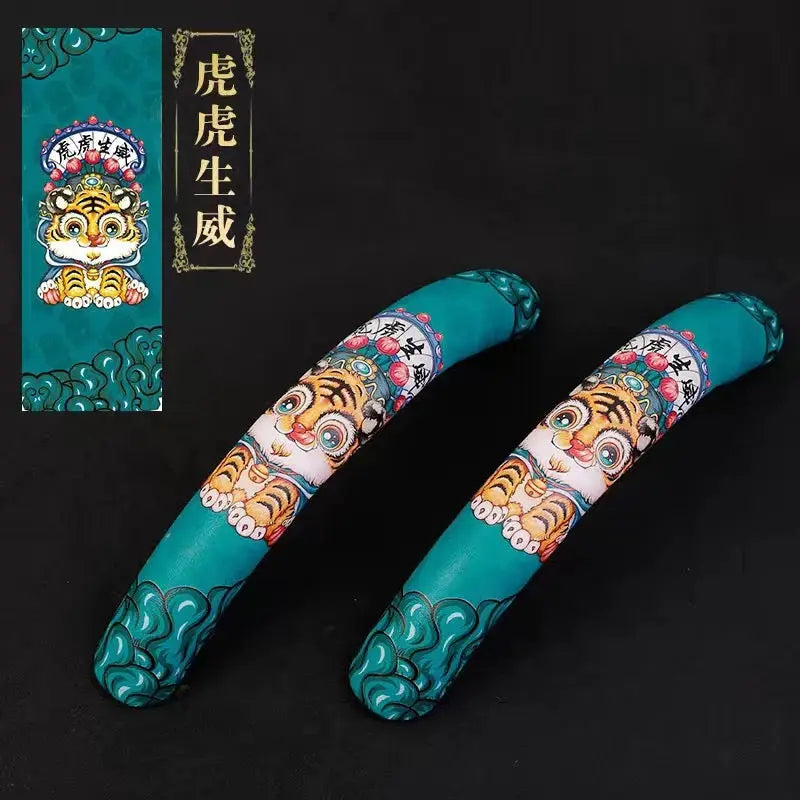 Oriental Cloud Pattern Steering Wheel Cover - Premium Leather Car Accessory BEYOND INTERNATIONAL TRADE