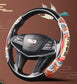 Oriental Cloud Pattern Steering Wheel Cover - Premium Leather Car Accessory BEYOND INTERNATIONAL TRADE
