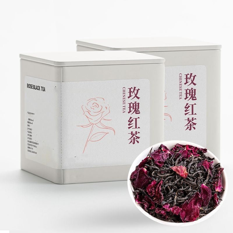Premium Rose Black Tea - Floral Infused Loose Leaf