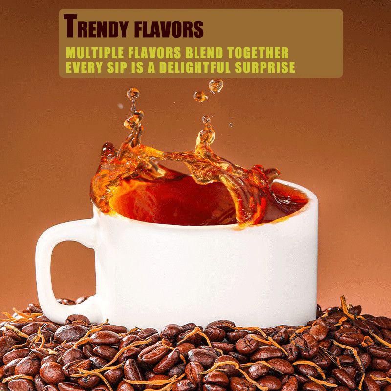 Coffee- black tea-Jin Jun Mei black tea-Arabica beans-fitness yoga-low-calorie canned