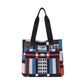 Geometric Pattern nylon Tote Bag - Modern Design Shoulder Bag BEYOND INTERNATIONAL TRADE