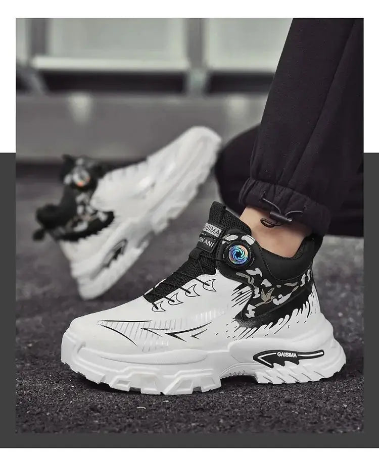 Trendy Elevator Sneakers - Dial Lacing System Height Increasing Shoes 6-10CM BEYOND INTERNATIONAL TRADE