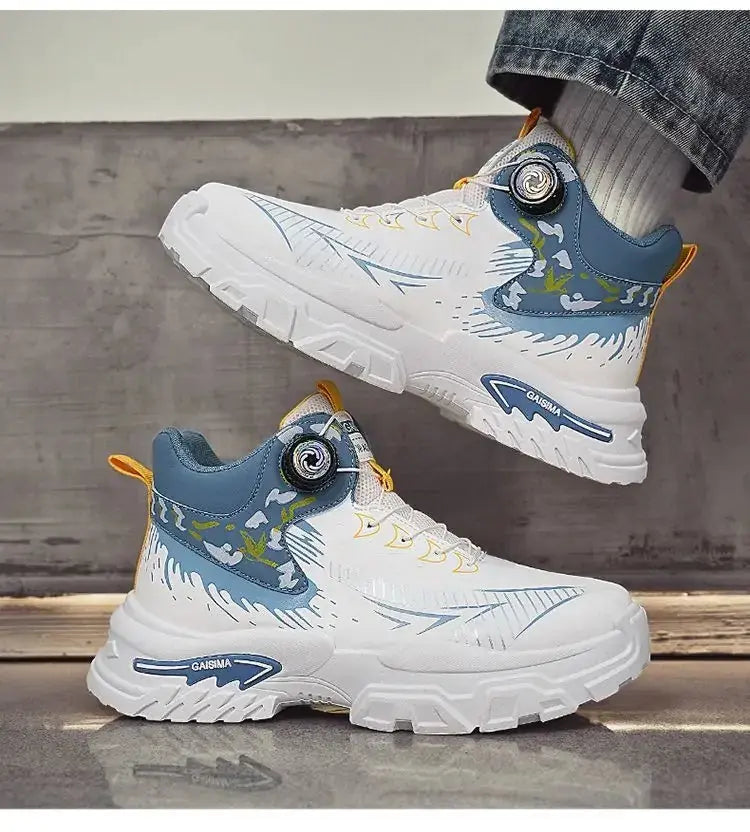 Trendy Elevator Sneakers - Dial Lacing System Height Increasing Shoes 6-10CM BEYOND INTERNATIONAL TRADE