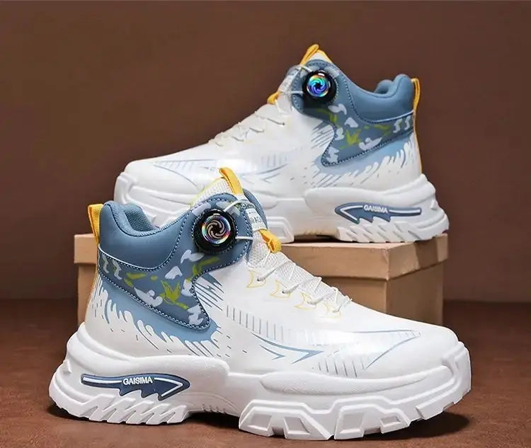 Trendy Elevator Sneakers - Dial Lacing System Height Increasing Shoes 6-10CM BEYOND INTERNATIONAL TRADE