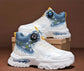 Trendy Elevator Sneakers - Dial Lacing System Height Increasing Shoes 6-10CM BEYOND INTERNATIONAL TRADE