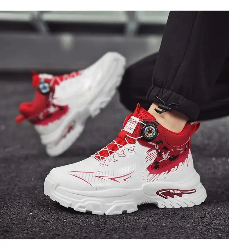 BOA dial lacing system close-up one-hand precision fit sneakers
