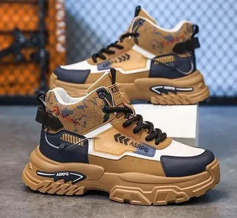 Chunky Platform Elevator Sneakers - Retro Style Height Increasing Shoes 6-10CM BEYOND INTERNATIONAL TRADE