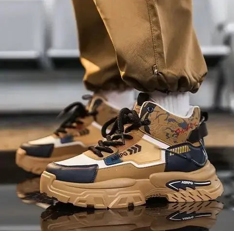Chunky Platform Elevator Sneakers - Retro Style Height Increasing Shoes 6-10CM BEYOND INTERNATIONAL TRADE