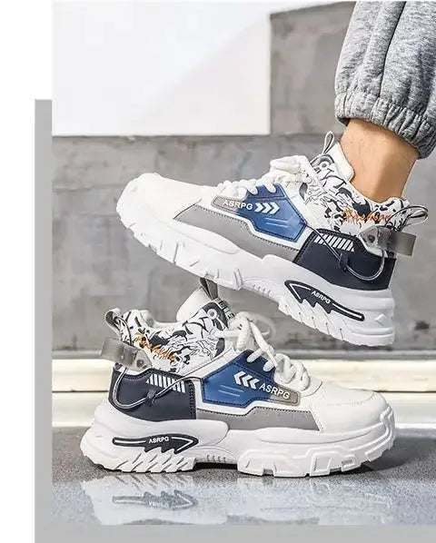 Chunky Platform Elevator Sneakers - Retro Style Height Increasing Shoes 6-10CM BEYOND INTERNATIONAL TRADE
