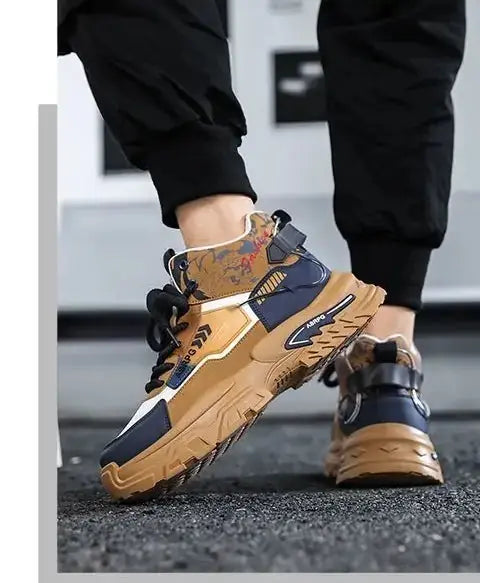 Chunky Platform Elevator Sneakers - Retro Style Height Increasing Shoes 6-10CM BEYOND INTERNATIONAL TRADE