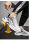 Trendy Casual Athletic Sneakers - Premium Comfort Sports Shoes with Wave Design