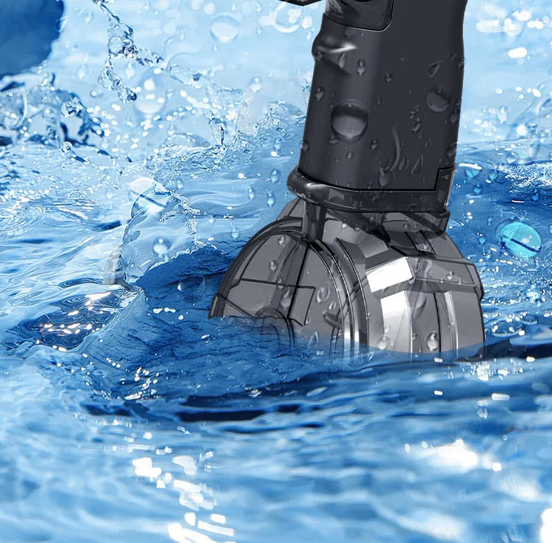Electric Water Gun with Colored Lights – High-Speed Burst, Large Capacity Drum Magazine