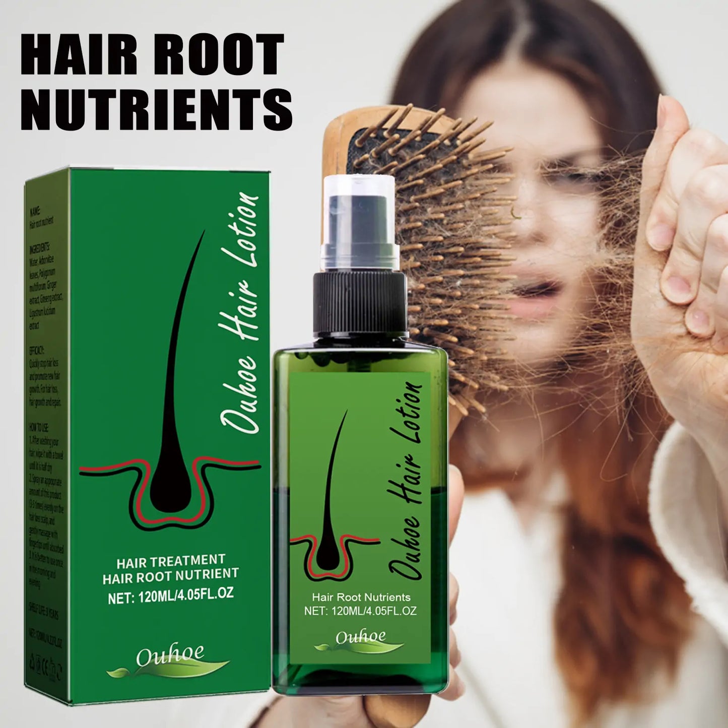 OUHOE Hair Growth Nourishing Spray – Scalp Care & Anti-Hair Loss Treatment