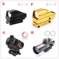 Tactical Reflex Sight Red Green Lighting Reticle Holographic Projected Red Dot Sight Airgun Scope Hunting 11mm/20mm Rail Mount