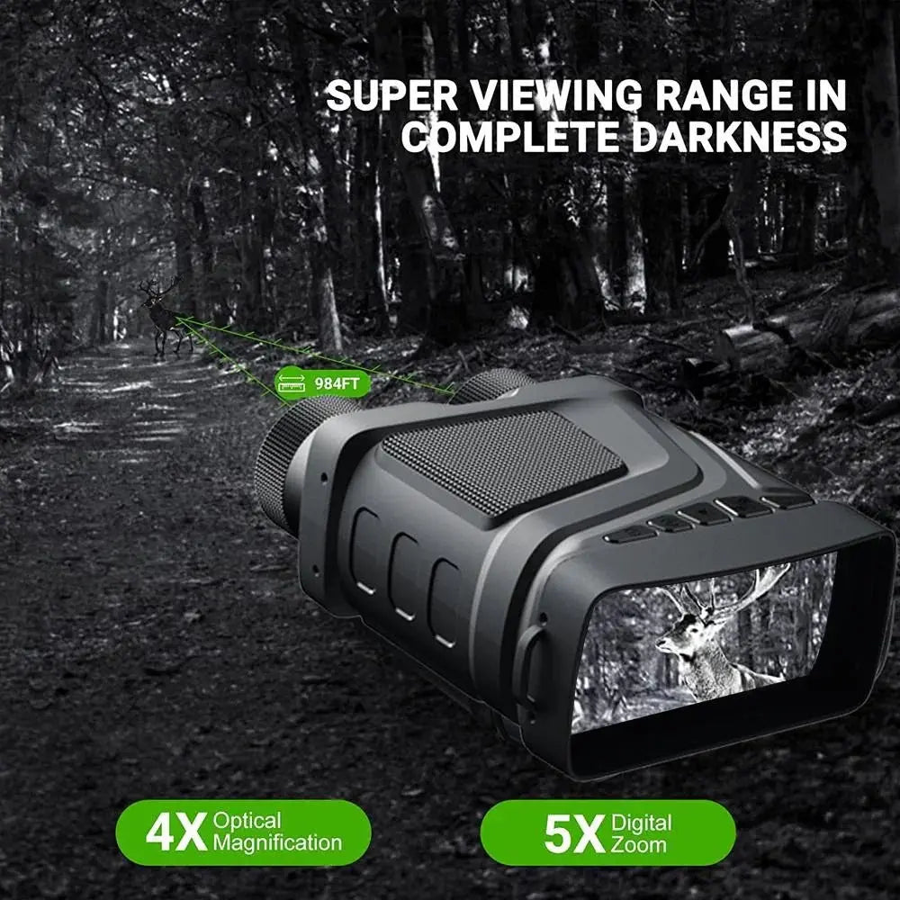 Rechargeable Night Vision Binoculars 850nm Infrared HD 5X Zoom | Hunting Camping BEYOND INTERNATIONAL TRADE