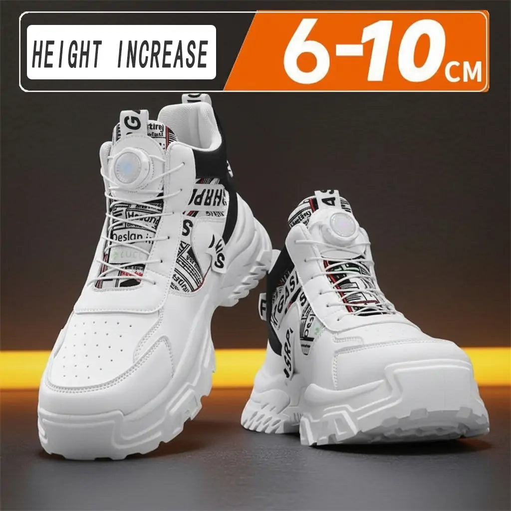 Invisible Height-Increasing Sneakers with BOA Dial System - 6-10CM Lift