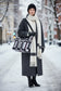Geometric Pattern Nylon Tote Bag - Modern Design Shoulder Bag
