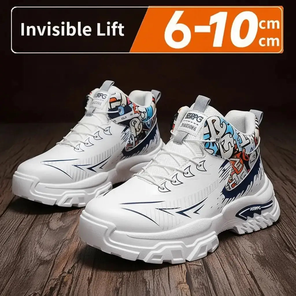 Chunky Platform Elevator Sneakers - Retro Style Height Increasing Shoes 6-10CM BEYOND INTERNATIONAL TRADE