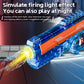 Electric Water Battle Gun – Auto Squirt Pistol with LED Light & 500ml Drum Tank