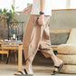 Linen Harem Pants Men - Loose Summer Trousers | Vintage Style Casual Wear BEYOND INTERNATIONAL TRADE