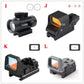 Tactical Reflex Sight Red Green Lighting Reticle Holographic Projected Red Dot Sight Airgun Scope Hunting 11mm/20mm Rail Mount