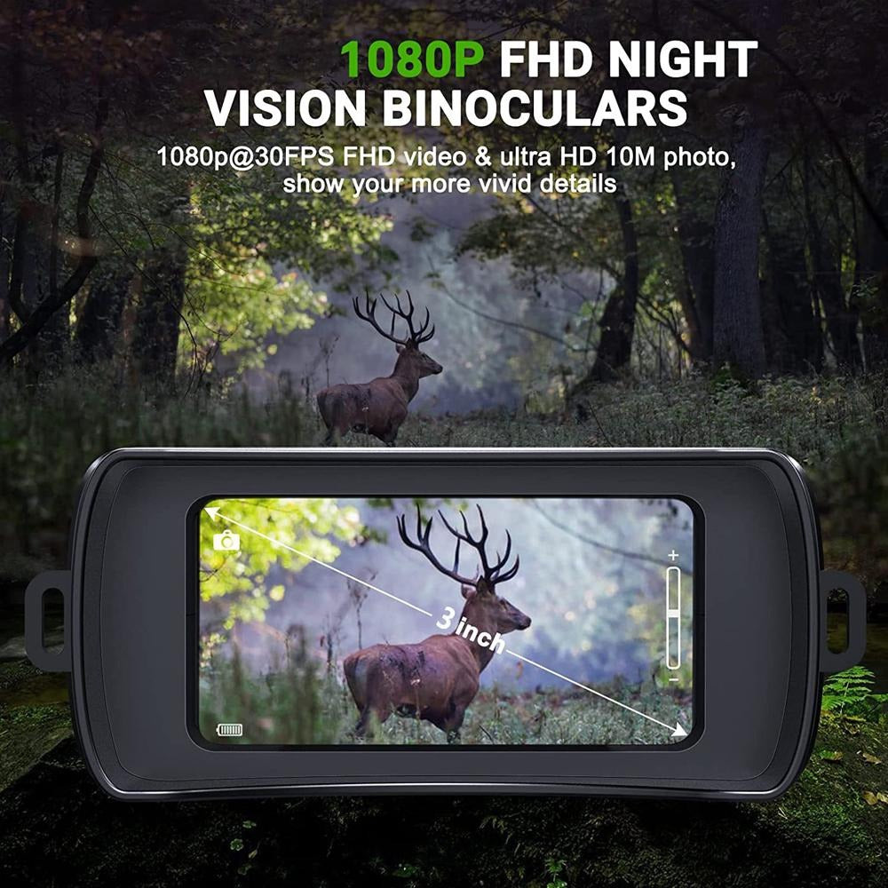 Rechargeable Night Vision Binoculars 850nm Infrared HD 5X Zoom | Hunting Camping