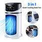 USB Mini Air Cooler Fan - Portable Desktop Cooling Fan with 6 Speed Settings