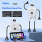Robot USB Rechargeable Desk Fan | Mini Digital Display Table Fan with Suction Cup