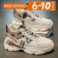 Comfortable height-increasing sneakers breathable design side view
