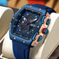 RuiGe Men's Outdoor Barrel-Shaped Fashion Wristwatch | Slim 10mm Design