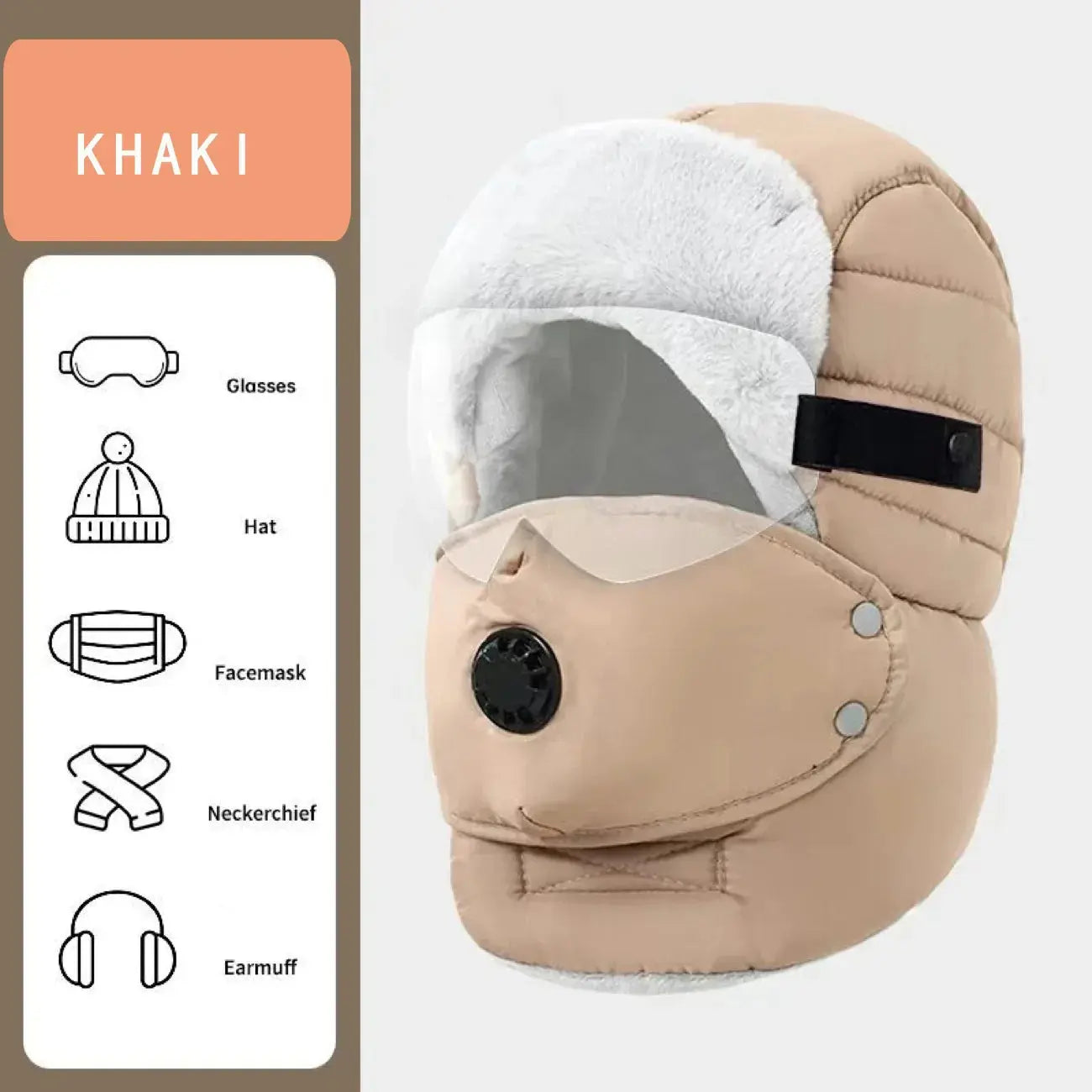 Windproof Fleece Balaclava - Winter Face Mask for Cycling & Outdoor Sports BEYOND INTERNATIONAL TRADE